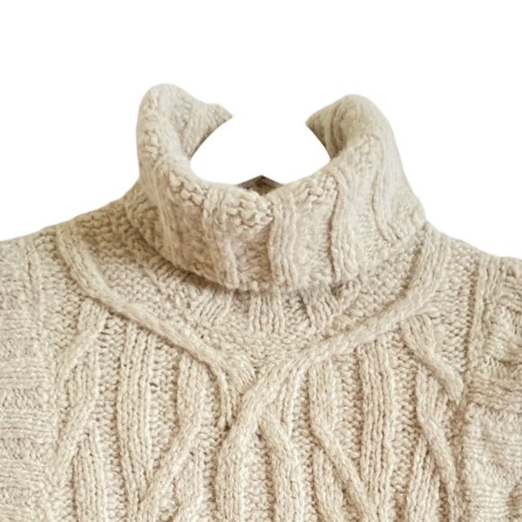 KNWLS Cashmere Cable Knit Turtleneck NWT size XS Cable Knit Turtleneck - Picture 5 of 7